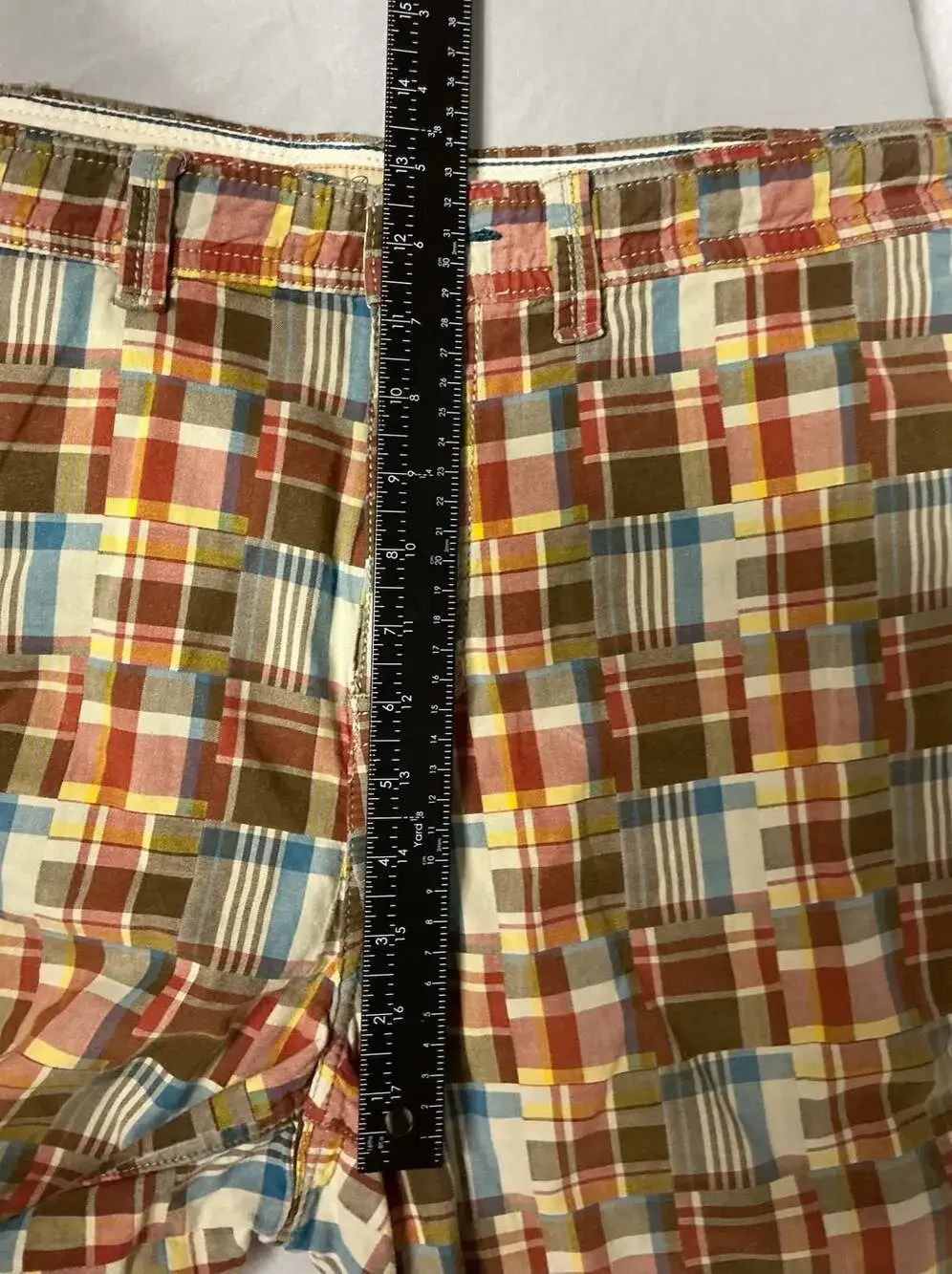 Tommy Bahama Plaid Cargo Shorts Size 42 Multi Cotton